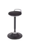 Gibljiv kvaliteten stol balance v blagu črne barve