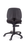 Moderen delovni stol gama v blagu črne barve z naslonom nastavljivim po višini in naklonu