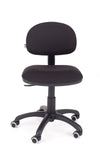 Kvalitetni pisarniški stol styl v blagu črne barve z ergonomsko oblikovanim sedežem