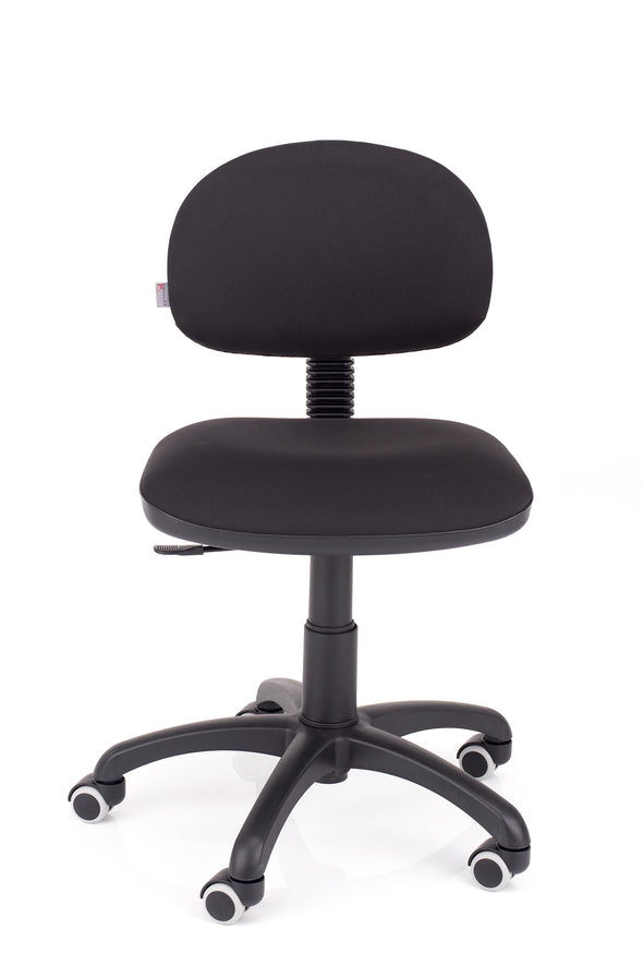 Kvalitetni pisarniški stol styl v blagu črne barve z ergonomsko oblikovanim sedežem