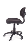 Kakovosten delovni stol styl v blagu črne barve z nastavljivim naslonom po višini in naklonu