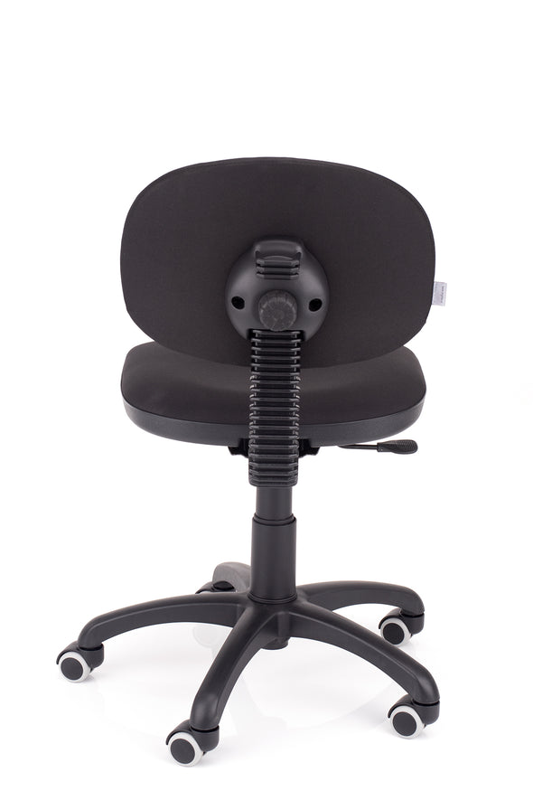 Kakovosten delovni stol styl v blagu črne barve z ergonomsko oblikovanim naslonom